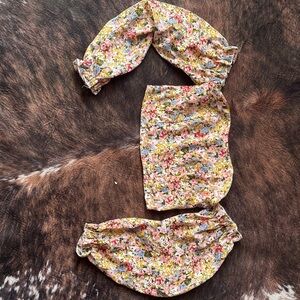 SHEIN Floral Off-Shoulder Top - Multicolor